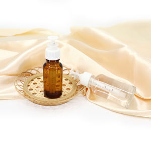 Пустой многоразовый Янтарный стеклянный флакон для эфирного масла шприца 20 мл 30 мл матовый прозрачный Янтарный круглый стеклянный флакон для жидкости со шприцем - Product Image 6