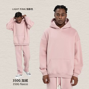 The Most Popular High Quality <b>Men's</b> Cotton Heavyweight Hoodie Unisex Oversized <b>Pullover</b> Custom Logo Blank Sweatshirt - Product Image 6