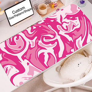 <strong>Pink</strong> Desk Accessories XXL Mouse Pad Custom Gaming Desk Mats Computer Keyboard Pads Anti-slip Rubber Base <strong>Mousepad</strong> Souris - Product Image 3