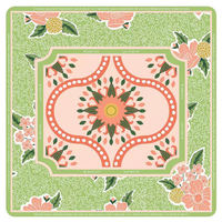 Tapis de Mahjong pliable de luxe américain au design original, 31,5x31,5 pouces, en néoprène, personnalisé, antidérapant, motif floral, bords cousus