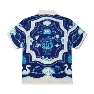 เสื้อเชิ้ตแฟชั่นใหม่คุณภาพดี เนื้อผ้าไหมพรม สวมใส่สบาย แห้งเร็ว ระบายอากาศได้ดี ลายพิมพ์ดิจิตอล 3 มิติ ยอดนิยม แขนสั้น - Product Image 2