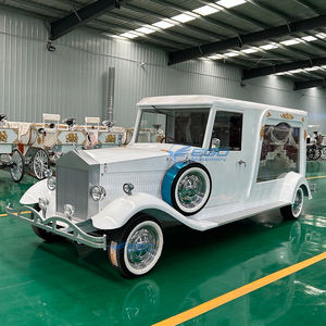 سيارة الجنائز الكلاسيكية البيضاء المصنوعة يدويًا من المصنع سيارة جنازة فاخرة عتيقة عربة كهربائية - Product Image 1