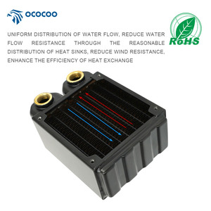 Ococoo CRD8-45R không chì thanh đồng <span class=keywords><strong>CPU</strong></span> nước làm mát trường hợp máy tính thiết bị laser mang hợp kim 80x80x25mm Kích thước quạt nhiệt - Product Image 4