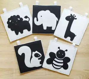 high contrast baby flash cards black and white cards baby newborn brain development toys educational learning infants gift