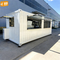 Restaurant modulaire préfabriqué moderne en conteneur pour café en plein air et boutique de café, maison mobile miniature