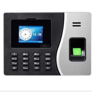 Máquina de Control de Acceso por Huella Dactilar con Reloj y Batería Integrada para una Conveniente Registro de Horas - Product Image 1
