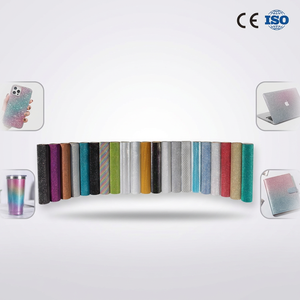 Lianxing diverses couleurs en plastique Film d'emballage paillettes chaussures brillant matériel cadeau emballage papier aluminium étincelle Film rouleau - Product Image 1