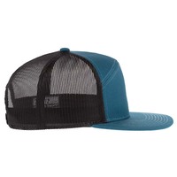 Casquette Trucker vierge personnalisable 7 panneaux, style 168, avec calotte haute, visière plate et filet, casquette de baseball Snapback OEM, vente en gros