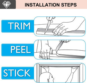 Store de fenêtre temporaire sans outils, plissé, en tissu, sans cordon, pour déménagement ou rénovation - Product Image 4