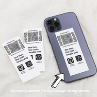 Étiquettes anti-contrefaçon - Autocollants de sécurité personnalisés avec code QR et données variables, numérotés en série, pour la protection des marques et des produits
