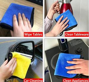 Multi Purpose Microfiber Cleaning Towel Super Absorbent Lint Free Soft for Car Washing Home Kitchen <b>Window</b> Glass Cleaning - Product Image 3