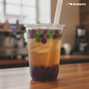 Boisson au thé Oolong Pomme Raisin avec perles de tapioca éclatantes 335ml – Halal pour les salons de thé et les magasins de Bubble Tea – OEM - Product Image 4