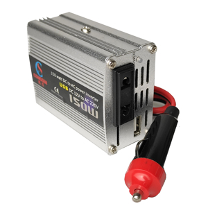 Convertisseur <span class=keywords><strong>d</strong></span>'énergie à onde sinusoïdale modifiée 150 W avec <span class=keywords><strong>prise</strong></span> USB universelle et <span class=keywords><strong>prise</strong></span> allume-cigare <span class=keywords><strong>pour</strong></span> <span class=keywords><strong>voiture</strong></span>, convertisseur DC-AC, excellente qualité <span class=keywords><strong>pour</strong></span> le <span class=keywords><strong>prix</strong></span> - Product Image 1