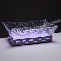 Présentoir Réfrigéré Électrique en Acrylique Transparent pour Aliments Froids, Sushi, Fruits de Mer, Desserts, Buffets, Hôtels, Restaurants et Traiteurs