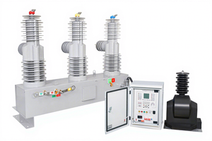 Disjoncteur à vide <span class=keywords><strong>auto</strong></span>-réenclencheur extérieur monté sur poteau ZW32-36.2kV - Product Image 2