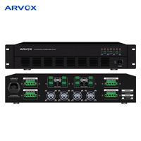 Amplificateur de puissance audio professionnel 240W 4 canaux 2U classe D en aluminium 4 ~ 16 ohms à impédance pour l'expansion de zone