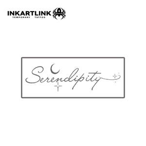 สติกเกอร์สักลาย INKARTLINK สำหรับติดผิวกาย ลายคำคมรูปพระจันทร์ กันน้ำ เป็นมิตรกับสิ่งแวดล้อม ติดทนนาน 15 วัน จำหน่ายแบบขายส่ง - Product Image 3