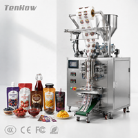 Machine d'emballage et de scellage automatique industrielle en acier inoxydable pour sachets de confiture de fruits, de sauce au chocolat et de pâte