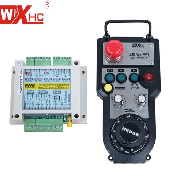 XHC 433MHZ ATWGP CNC VMC Machines Wireless CNC MPG 6 Axis Milling CNC Remote Controller Pendant for Fanuc Mitsubishi Siemens