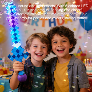 <span class=keywords><strong>Sabre</strong></span> <span class=keywords><strong>laser</strong></span> LED 5 couleurs à bulles lumineuses, avec musique, amusant, pour enfants, Noël, Nouvel An, Halloween, jouets d'extérieur - Prix usine - Product Image 4