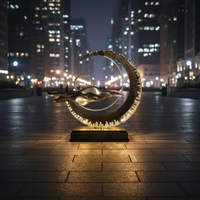 Sculptures Art Déco sur Mesure en Acier Inoxydable pour Sublimer les Espaces Commerciaux et Publics Sans Effort – Anniversaire Chine