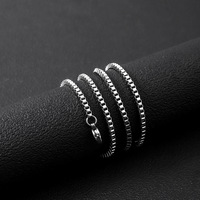 Высококачественное ожерелье из нержавеющей стали с защитой от потускнения, цепочка в стиле хип-хоп Cuban Link, цепочка-змейка для ключицы и свитера для мужчин