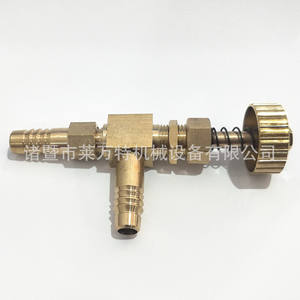 Vanne à aiguille à ressort en laiton en gros, vanne de régulation à angle droit, vanne de régulation en forme de pagode, vanne de contrôle de débit - Product Image 1