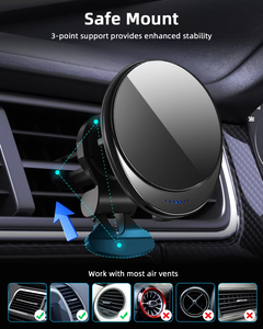 เครื่องชาร์จไร้สายแม่เหล็ก15W สำหรับตรวจสอบรถยนต์ M1การจัดตำแหน่ง FOD - Product Image 4