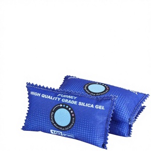 FURWEY 100g Lot de 6 Sachets Dessiccants Rechargeables en Gel de Silice avec Indicateur de Couleur, Absorbeurs <span class=keywords><strong>d</strong></span>'<span class=keywords><strong>Humidité</strong></span> pour Rangement et Placards - Product Image 1