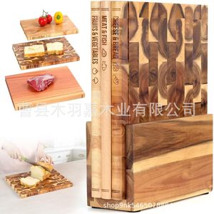 Juego de Tablas de Cortar de Madera de Acacia, 3 Piezas, en Forma de Libro con Soporte, Tabla de Cortar de Madera Maciza para Cocina, Multifuncional, Antiolor - Product Image 1