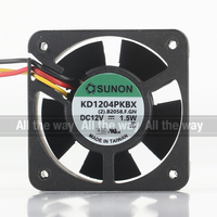 Kipas Pendingin Sunon 5V 24V 48V DC 12V 1.5W AC EC 4020 40X40X20MM 4CM Suspensi Maglev Senyap Bantalan Bola Ganda 3-kabel KD1204PKBX