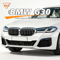 Pièces automobiles d'occasion pour la mise à niveau de la BMW Série 5 G30 vers le style M Sport G30LCI : Pare-chocs avant et arrière, calandre, capot, feux, kit carrosserie
