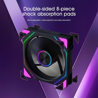 Vente en gros Nouveau design Personnalisé 120mm ARGB PC Case Cooler LED RGB Fan DC 12V Computer Cooling Fans with 3pin Power Interface Prism