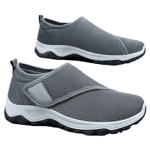 <span class=keywords><strong>Scarpe</strong></span> Estive Casual da <span class=keywords><strong>Uomo</strong></span>, Design Traspirante in Rete, Slip-On con <span class=keywords><strong>Velcro</strong></span>, Comode <span class=keywords><strong>Scarpe</strong></span> da Papà, Facili da Indossare - Product Image 1