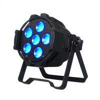 STSLITE - Éclairage de scène professionnel Slim Par LED COB 6 pièces 15W RGB avec contrôle DMX512 pour fêtes, mariages, événements DJ