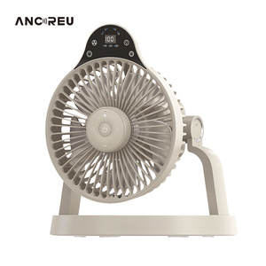 Portable Cooling Battery 10000mAh 180 Degrees Adjustable Desk <b>Fan</b> Electric Rechargeable USB Outdoor Camping <b>Fan</b> with <b>LED</b> Light - Product Image 2