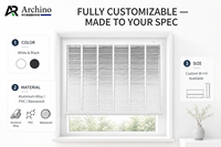Volets en aluminium certifiés ISO9001, résistants à la rouille, étanches, horizontaux, manuels, modernes, pour villa, bureau, hôtel, façade, ventilation