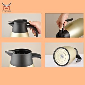 304 Carafe À Café En Acier Inoxydable Isolé Pour Distributeur De Boissons À Thé Flacon Thermique Portable Avec Poignée Couvercle Étanche - Product Image 6