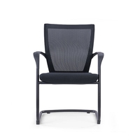 Chaise de bureau et de réunion pour invités avec base chromée à grille intégrale