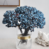 Kunstmatige bessen handgeknoopte rozenbottels hawthorn crabapple fruitboeketten milieuvriendelijk plastic 32CM voor huisdecoratie bruiloft