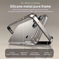 Coque en aluminium métallique Bumper Case pour iPhone 17 17 Pro 17 Pro Max 17 Air Shockproof Silicone Bumper Protect Cover Phone Case