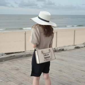 Wholesale Ladies Canvas Tote Bags Hot Selling New Fashion Woman Handbags Large Sling for Commuting <b>Cheap</b> - Product Image 3