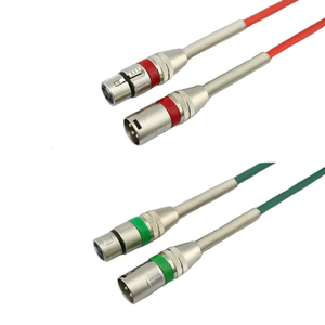 Câble de microphone XLR mâle à femelle noir de 6 pieds avec conducteurs en cuivre, gaine en PVC de 6mm <span class=keywords><strong>pour</strong></span> haut-parleur ou système de sonorisation - Product Image 1