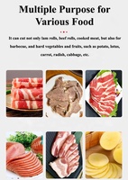 Machine commerciale à trancher la viande congelée semi-automatique, 10 pouces, 12 pouces, avec des lames durables de 250mm/300mm, pour divers