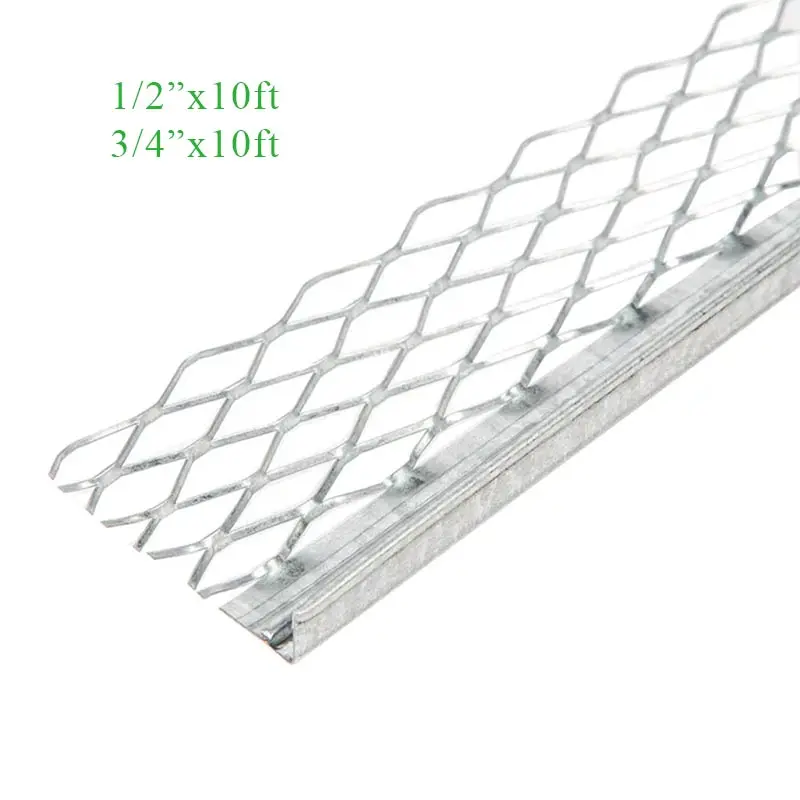 Wall angle protect galvanized 1/2" expanded flange corner bead