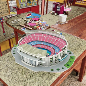 จอยธิงเกอร์ส คลาสสิค ฟุตบอล สเตเดียม คัมป์นู สเตเดียม ตัวต่อ 3 มิติ สนามฟุตบอลสโมสร แบบจำลองขนาดเล็ก |   ของเล่นทำมือจากกระดาษแข็ง DIY - Product Image 3
