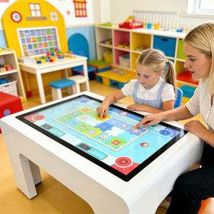 Meja Permainan Layar Sentuh Digital 43 Inci Warna Putih dengan Pengiriman 3 Hari, Meja Permainan Layar Sentuh untuk Anak-Anak - Product Image 3