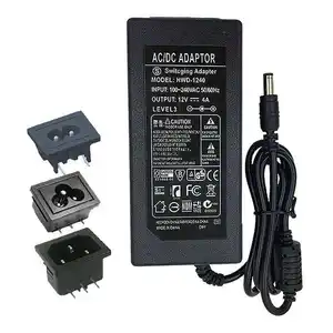 12V Adapter AC100-240V Lighting Transformers Output DC12V 3A 4A 5A 6A 8A 10A EU / US Plug 12V Power Supply for LED Strip