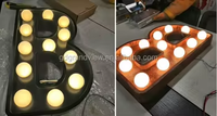 Enseigne lumineuse LED en acier inoxydable personnalisée pour extérieur avec indice d'étanchéité IP65, haute luminosité pour l'extérieur des bâtiments
