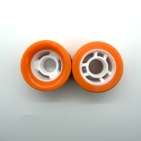 Roues de patins à roulettes Pro Quad 63*42mm en PU, profil concave plat, dureté élevée 98A, avec noyau PP/PC, pour patinage à roulettes, couleur et logo personnalisés